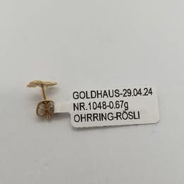 Boucles d'oreille: Echt 18K Gold - Einzel Pferd Ohrstecker – D'occasion à Luzern par Luzern-Goldhaus 2