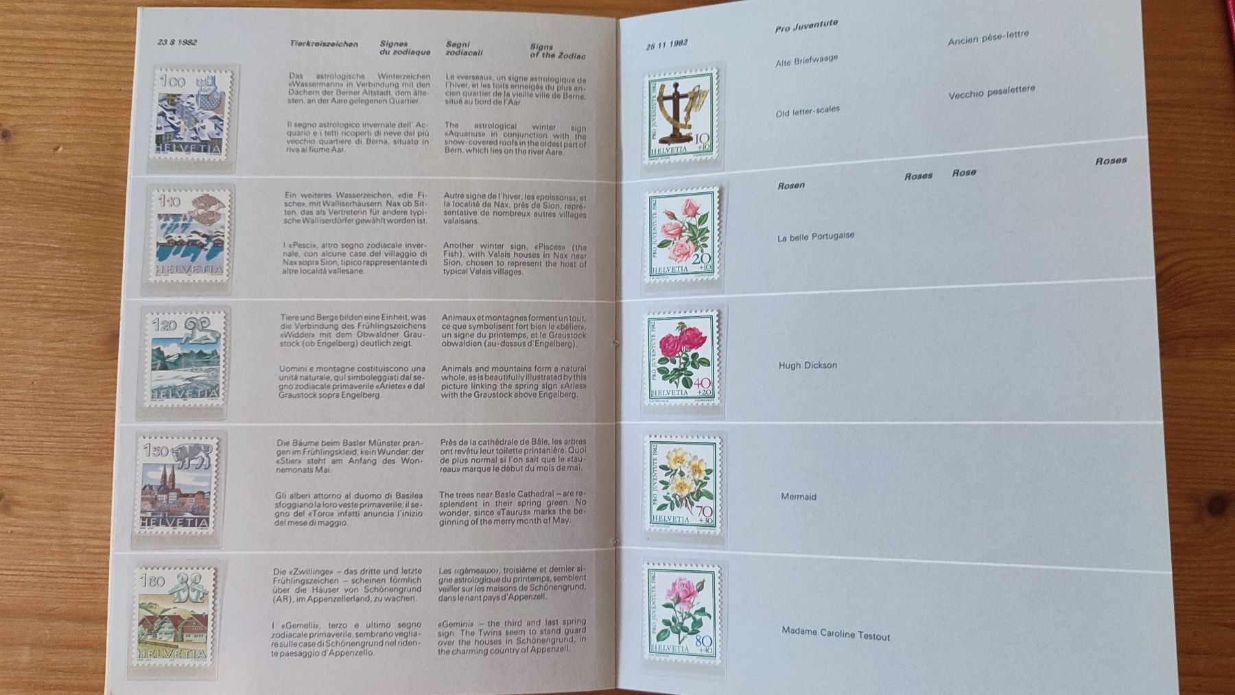 Album: PTT Briefmarken-Jahrbuch Schweiz 1982 – Usato da Winterthur venduto da Priscatg 4