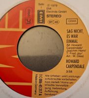 Vinyl Single Howard Carpendale - sag nicht, es war einmal