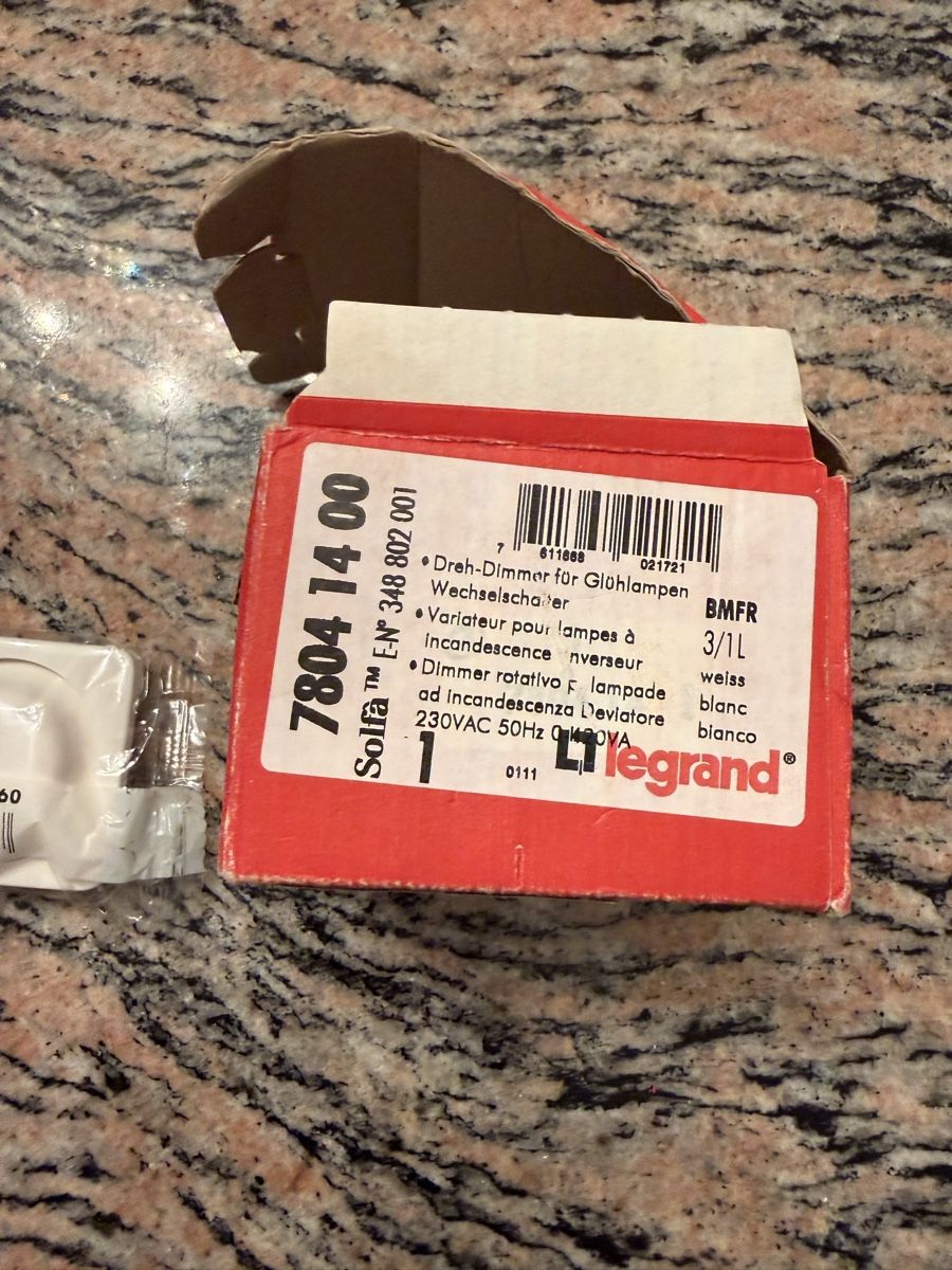 Legrand Interruttori: neu Dimmer – Nuovo e nell'imballaggio originale da Luzern venduto da chevy7779 5