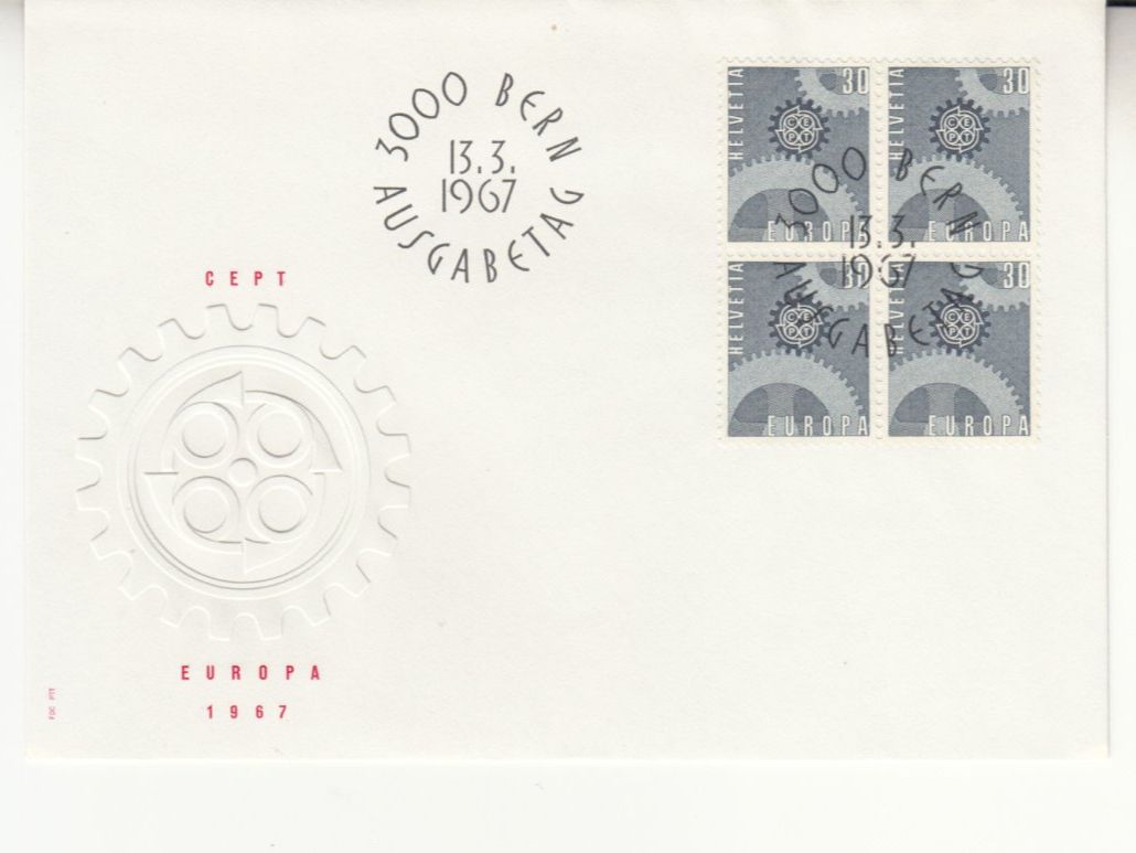 Tous les timbres: SBK 448 im 4er-Block FDC – D'occasion à Bürglen TG par StampGraf