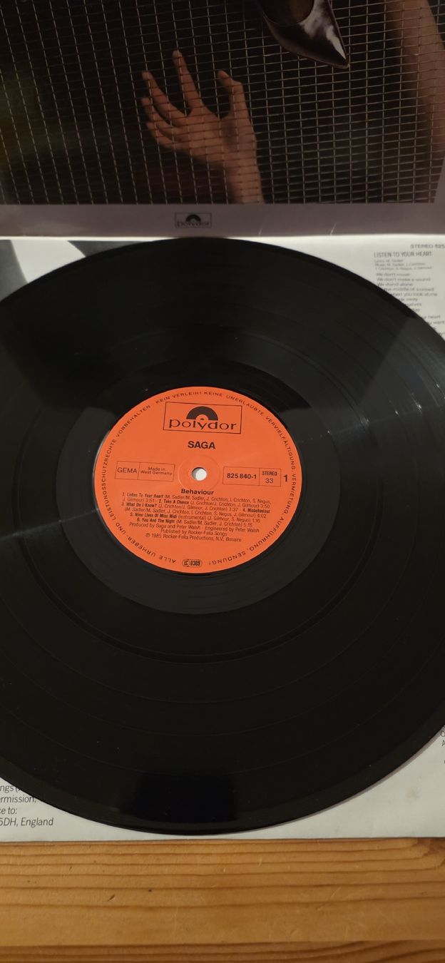 Dischi in vinile: Saga - Behaviour 1985 Vg,G – Usato da Yvonand venduto da RF-VINYL 1