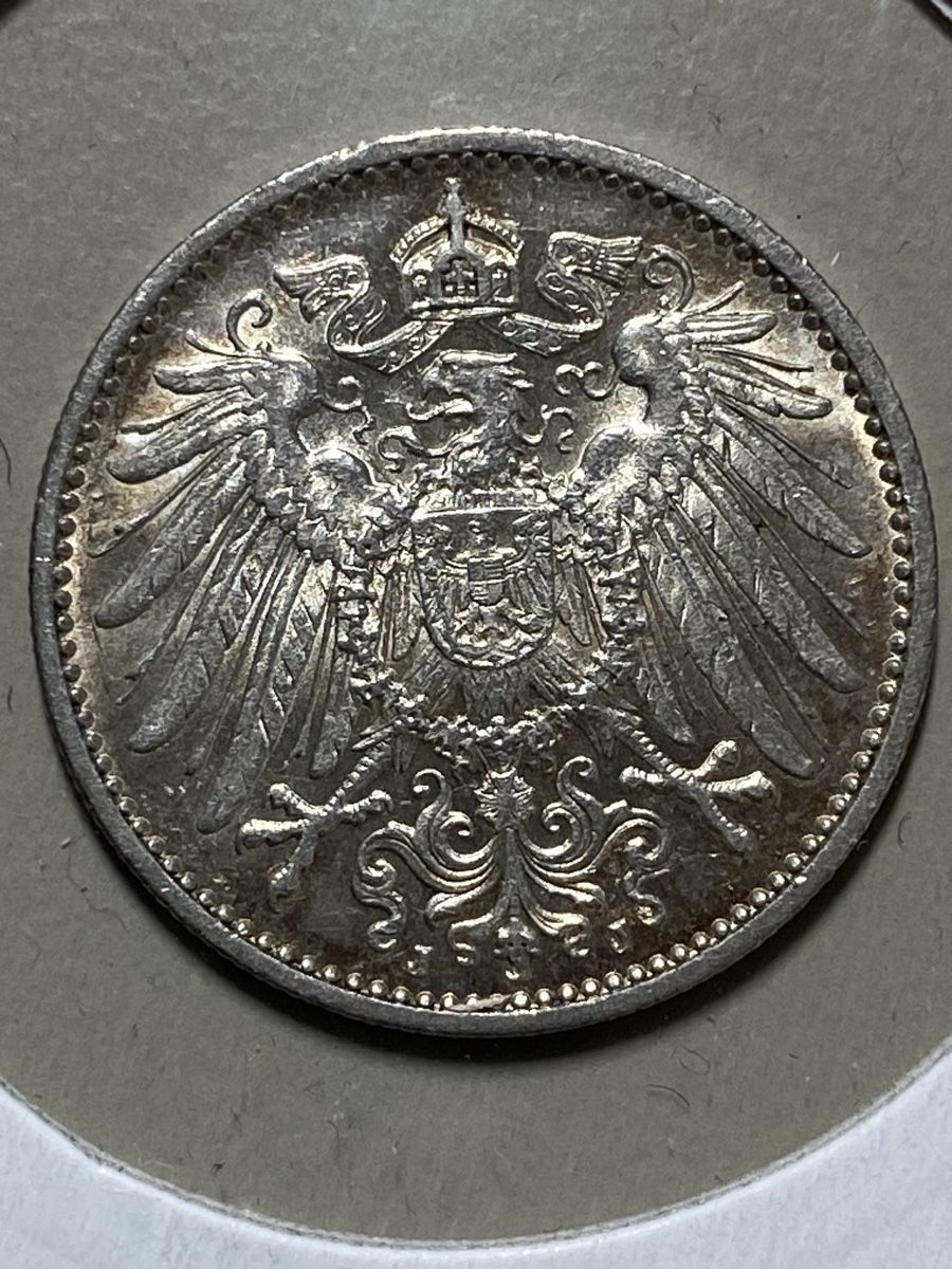 Tutti le monete: Allemagne - 1 Mark - 1914 J - AG  – Usato da Payerne venduto da Mike1682 3