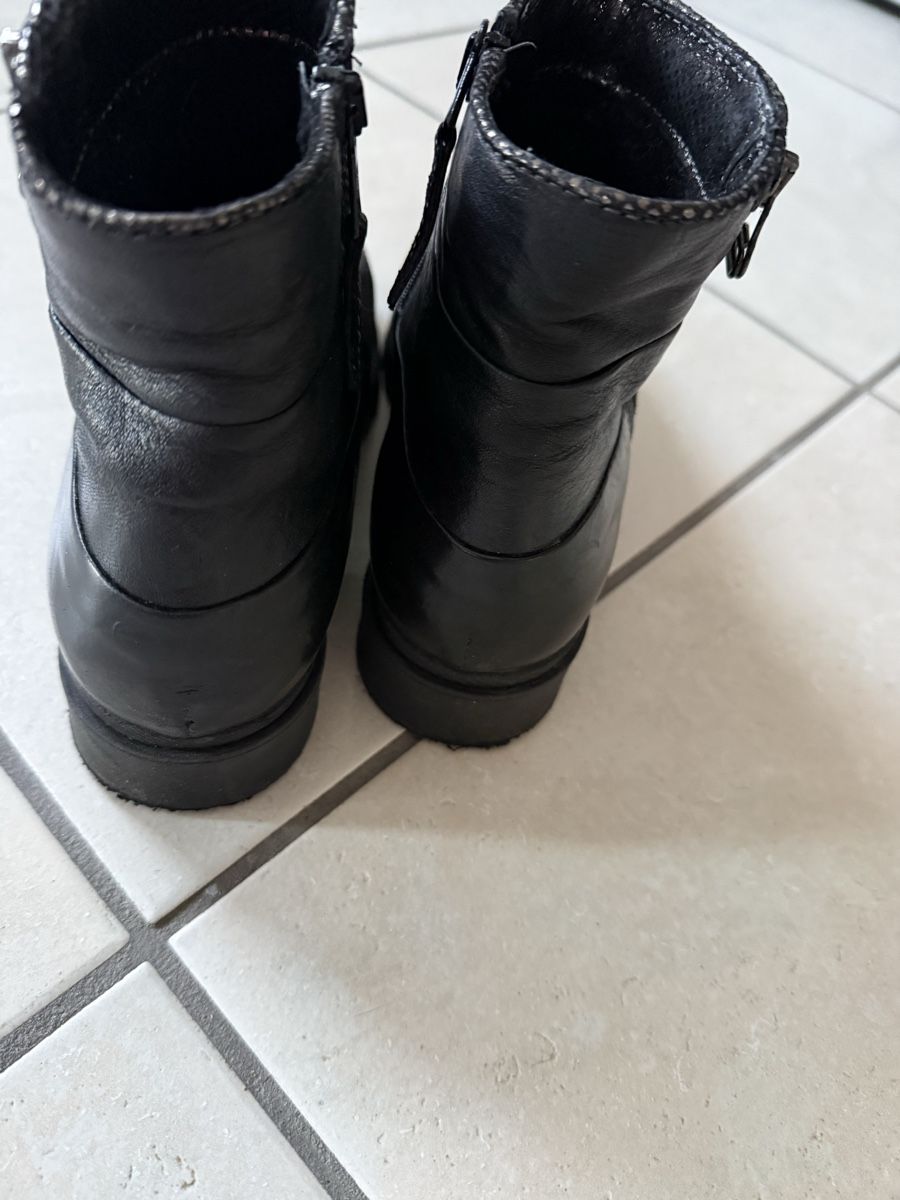 Scarpe da donna: Lederstiefelette Gr. 38 Mjus braun/gold – Usato da Greifensee venduto da Tschappala 5