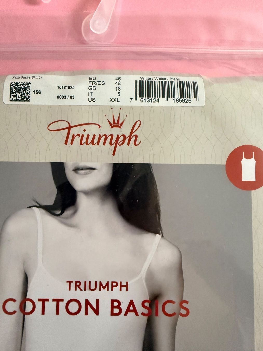 Triumph Tops: TRIUMPH, Shirt KATIA BASICS, Grösse 46, Farbe Weiss – Neu und originalverpackt aus Rudolfstetten von gst_g7xl 1