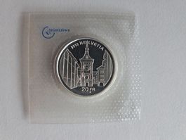 20 Fr. Gedenkmünze 2003 Berner Altstadt in Original Blister
