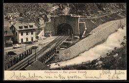 AK Göschenen, Der grosse Tunnel