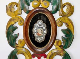 VOLKSKUNST MIT HEILIGE DARSTELLUNG, ÖSTERREICH ?, 19. JAHRH.