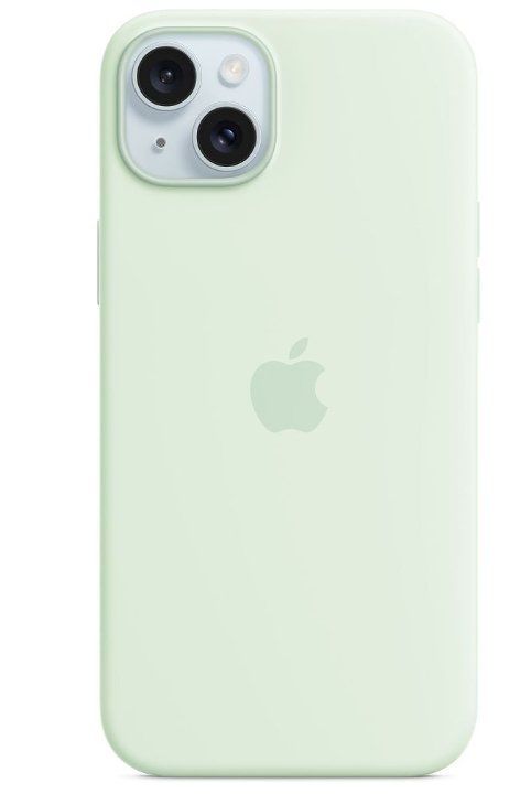 Apple Cover & Protezioni schermo: iPhone 15 Plus Silicone Case with MagSafe - Soft Mint – Nuovo e nell'imballaggio originale da Gossau ZH venduto da OrderflowAG
