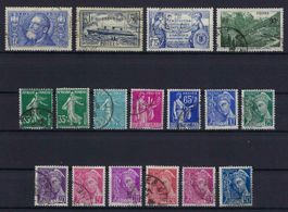 Französische Briefmarken, gute und saubere Werte gest.