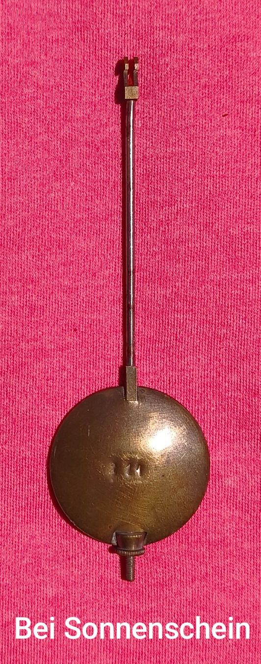 Stand- & Wanduhren: Uhrenpendel, Pendelstab mit Pendellinse aus Messing / 211 – Gebraucht aus Zürich von Tanteemma369 8