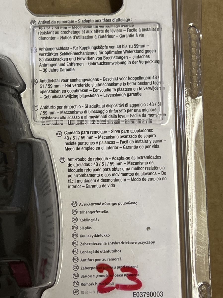 Lucchetti: Master Lock Universal Anhängerschloss, neuwertig! – Nuovo e nell'imballaggio originale da Wettingen venduto da stern910 2