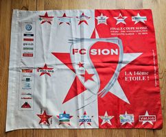 FC Sion Fahne 68 x 55 cm Cupfinal 2011 vs. Neuchatel Xamax
