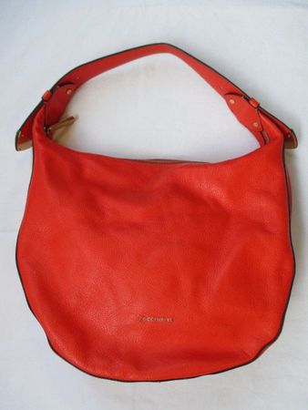 COCCINELLE – orange Schultertasche Hobo Tasche aus Leder