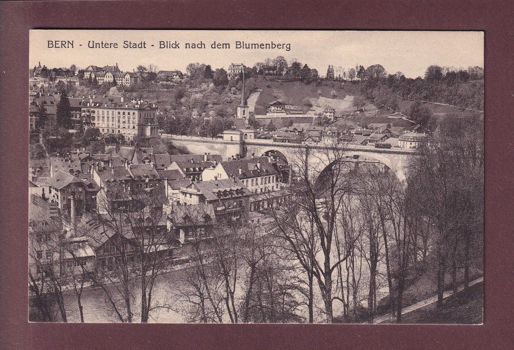 Cartoline postali: BERN - Blick nach dem Blumenberg – Usato da Pully venduto da nicecards