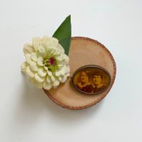 Brosche antik mit Bild von 2 Frauen VINTAGE ca. 1910