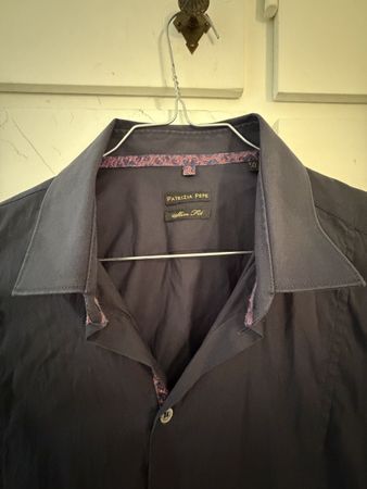 Camicia uomo PATRIZIA PEPE Slim Fit taglia 50 blu scuro