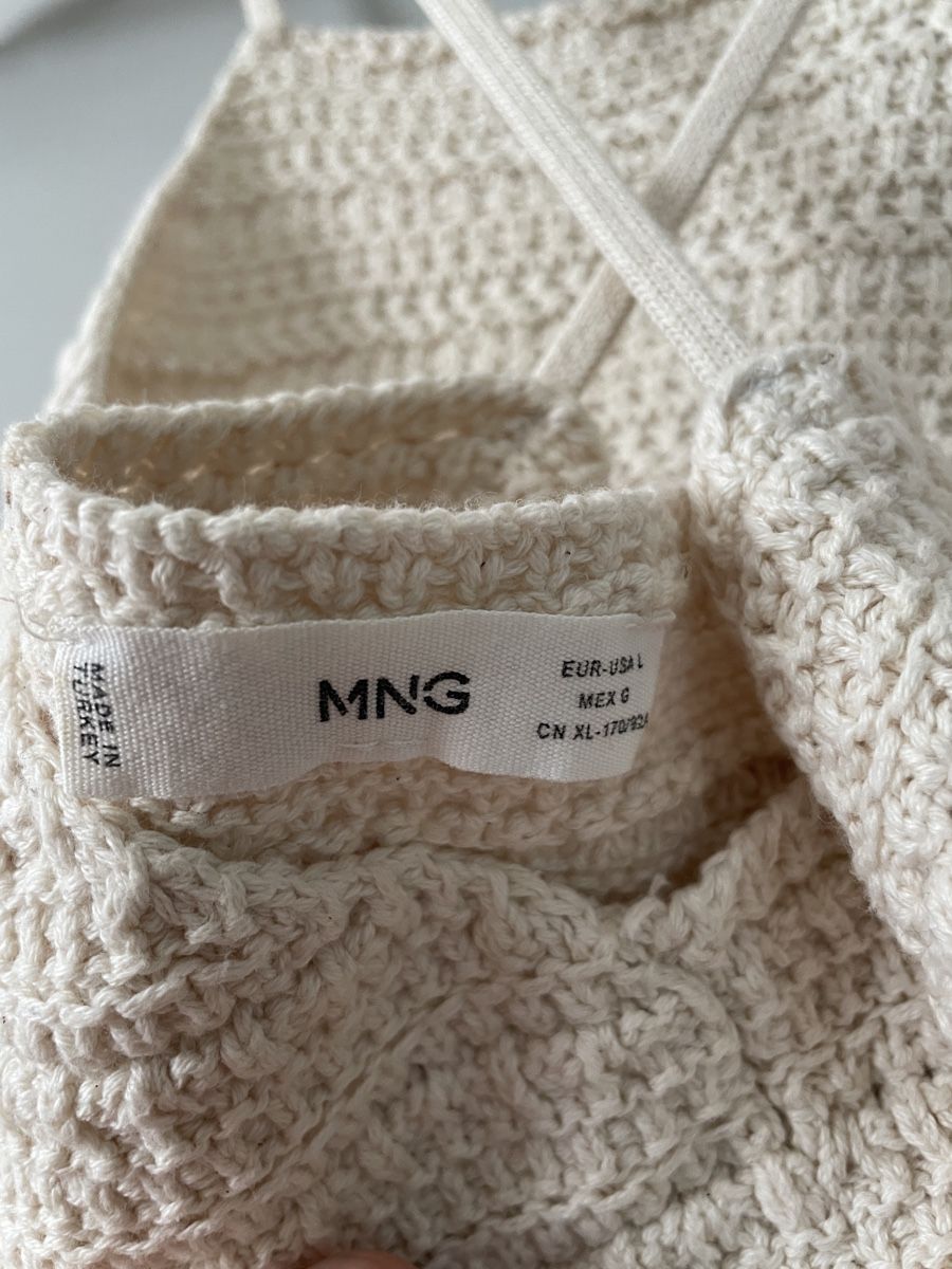 Mango Top: Mango top crochet beige – Usato da Zürich venduto da M500ZH 2