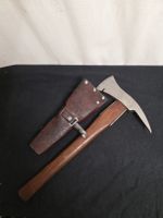 W. Wasem Beil mit Lederscheide, Le Locle, ca. 42cm Militär