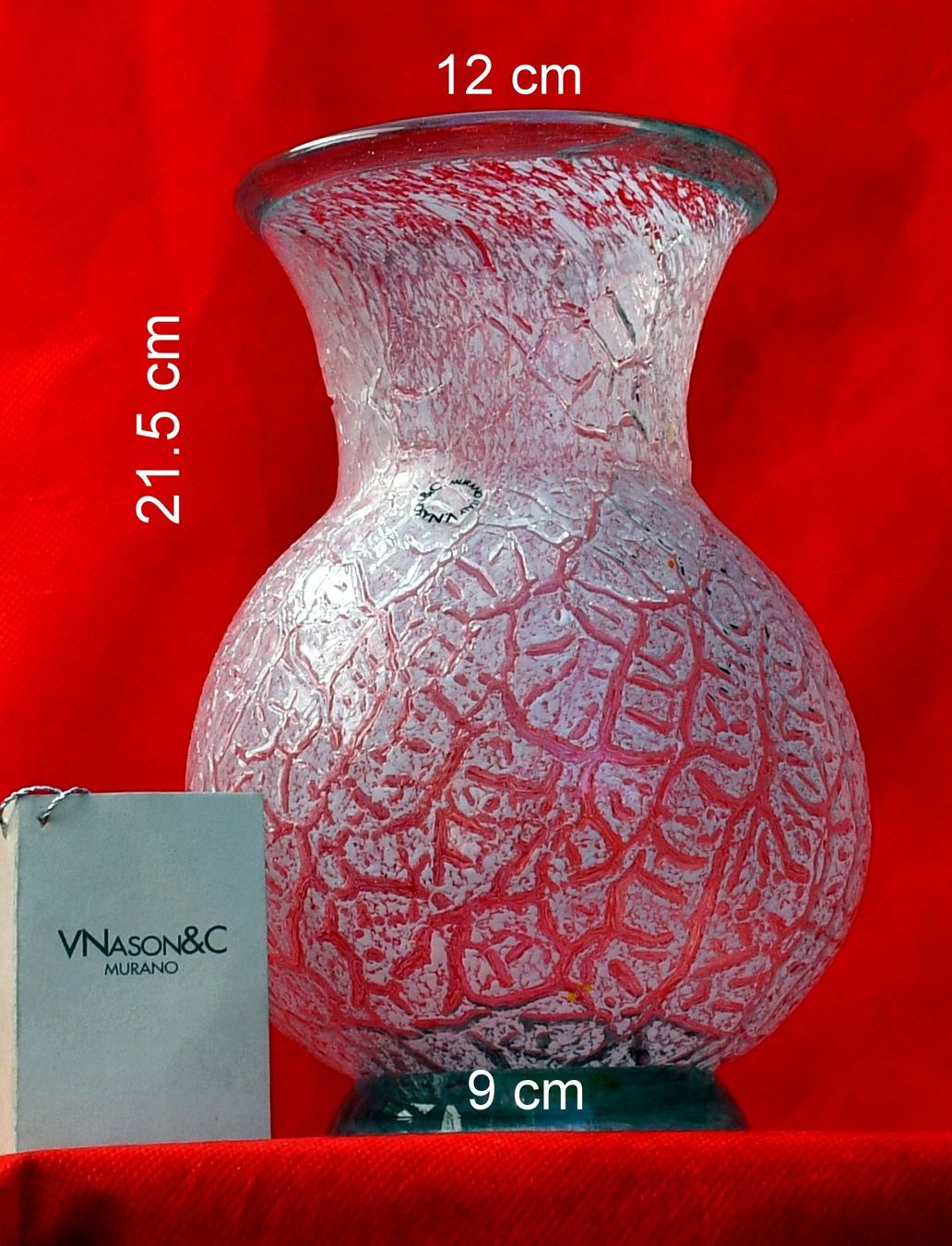 Murano Vasi & Recipienti: Vase Murano Glas VNason – Usato da Rotkreuz venduto da salsanera