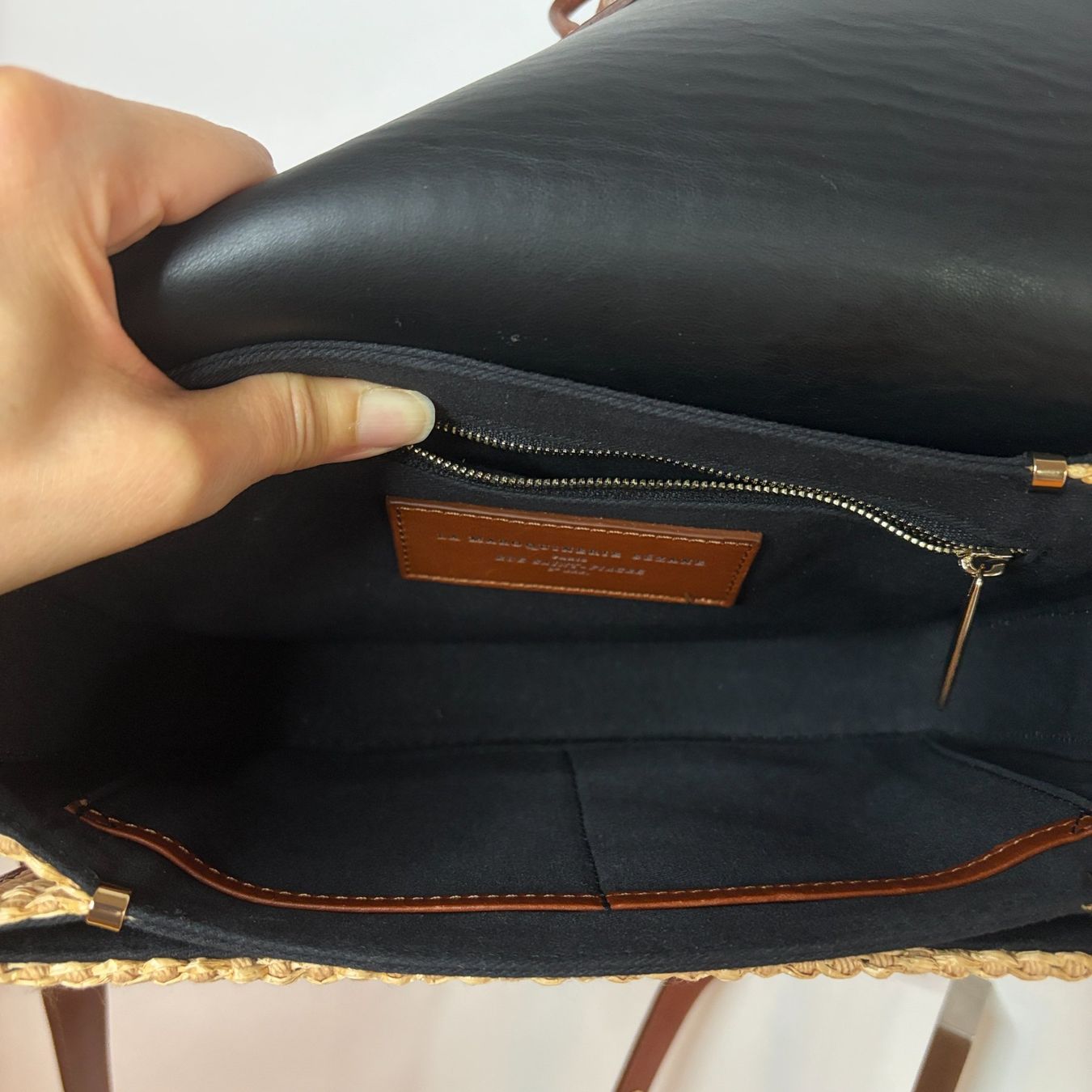 Sezane Borse da donna: Sézane Milo Raffia in Bast/Leder, Sommertasche – Usato da Zürich venduto da bombvoyage 5