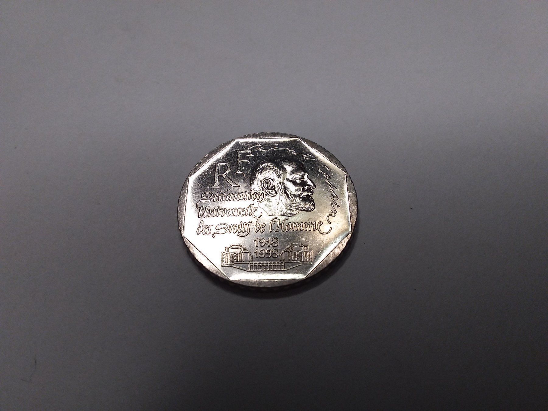 Tutti le monete: 2 Francs René Cassin – Usato da Neuchâtel venduto da pasprie 1