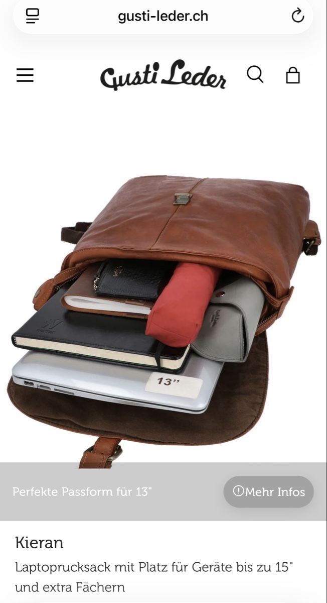 Rucksäcke: Gusti Leder Rucksack  – Neu (gemäss Beschreibung) aus Illighausen von Blauhausfrau12 5