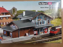 Kibri Bausatz H0 8803 Set "Bergheimat" Alpen Dorf, Fabrikneu