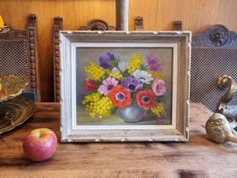 Original Ölgemälde Blumen Kunst signiert Bergsma