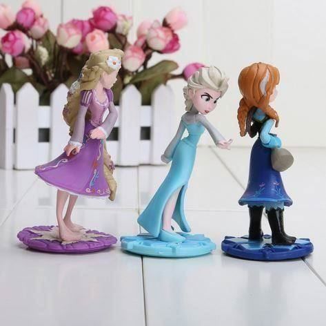Figuren: Figurines Elsa Raiponce lot de 3 pièces – Neu und originalverpackt aus Gurmels von Swisspod 3