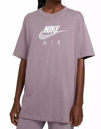langes Nike Air T-Shirt Gr. L, Top Zustand, Lila