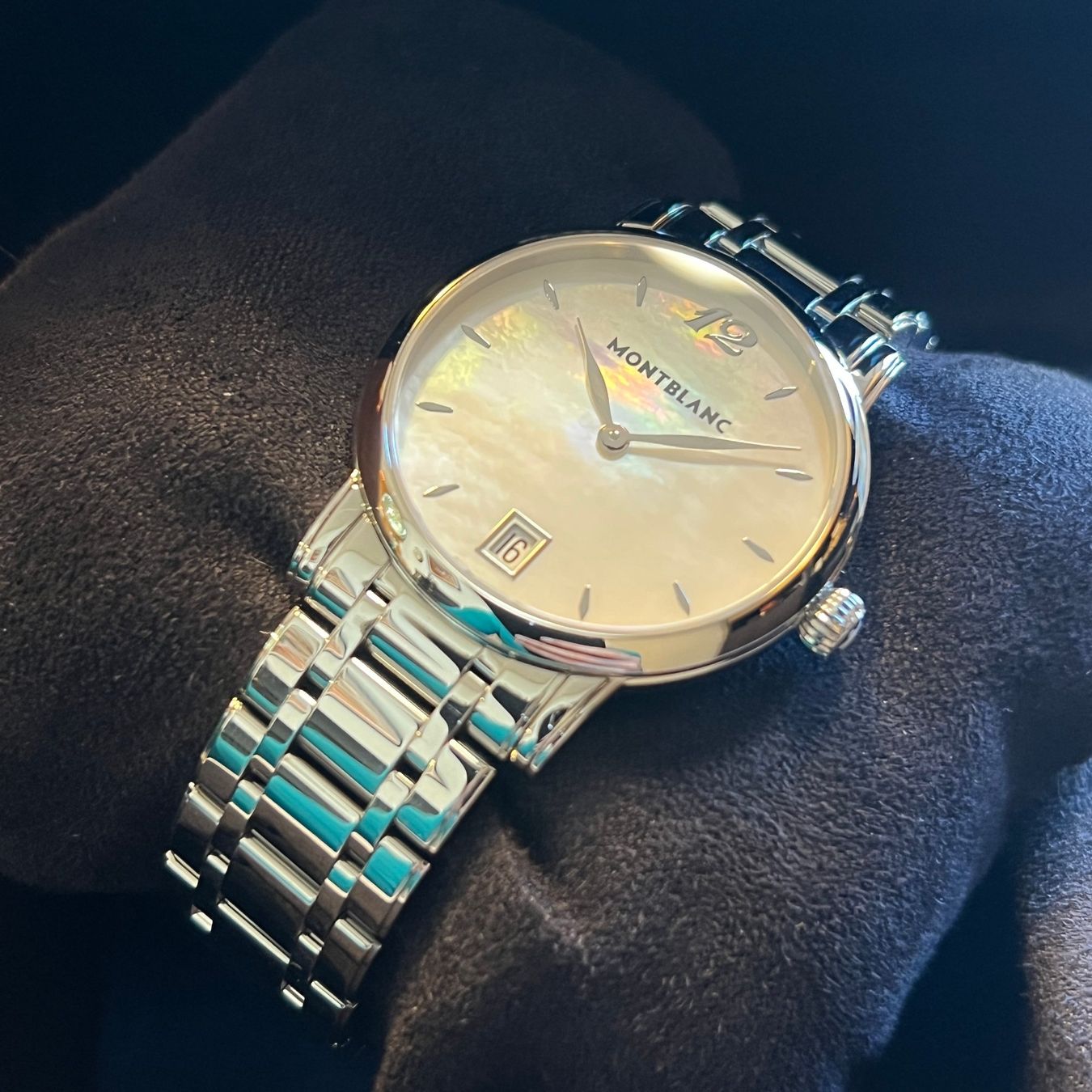 Montblanc Orologi: Montblanc Star Classique MOP Dial Quartz Full Set 7246 – Usato da Carouge GE venduto da Watchaser 8
