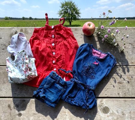 1027–5 pièces bébé fille (Lulu Castagnette…) 74-80 (6-18 m)