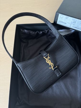 SAINT LAURENT MINI LE 5À 7 IN SATIN