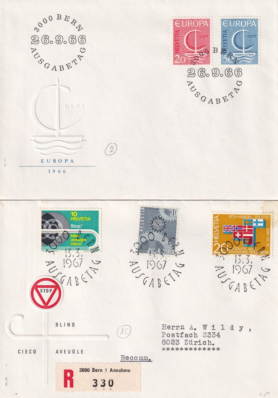 Tutti i francobolli: Lot 8 Briefe FDC 1966 - 1968 – Usato da Rossa venduto da becky05 2