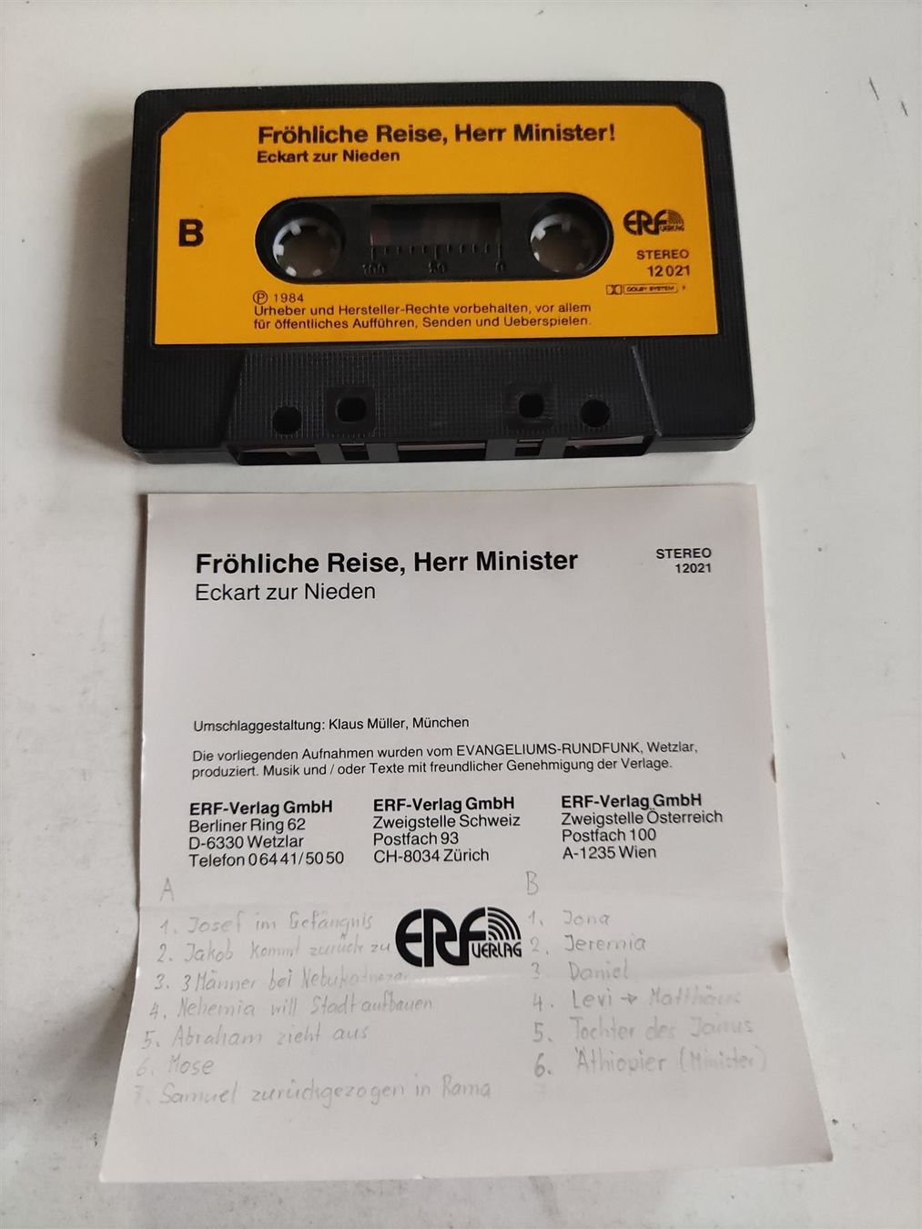 Musicassette: Fröhliche Reise, Herr Minister – Usato da St.Gallen venduto da elk2023 2