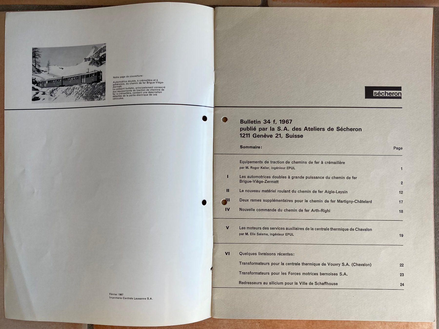 Riviste & Magazine: Bulletin de Sécheron - 34f - 1967 – Usato da Versoix venduto da Decapod 1