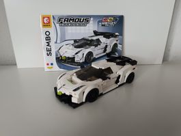 Sembo Klemmbaustein Set Sportwagen 1:24