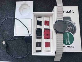 Amazfit Balance 2 Smartwatch wie neu mit Zubehoer