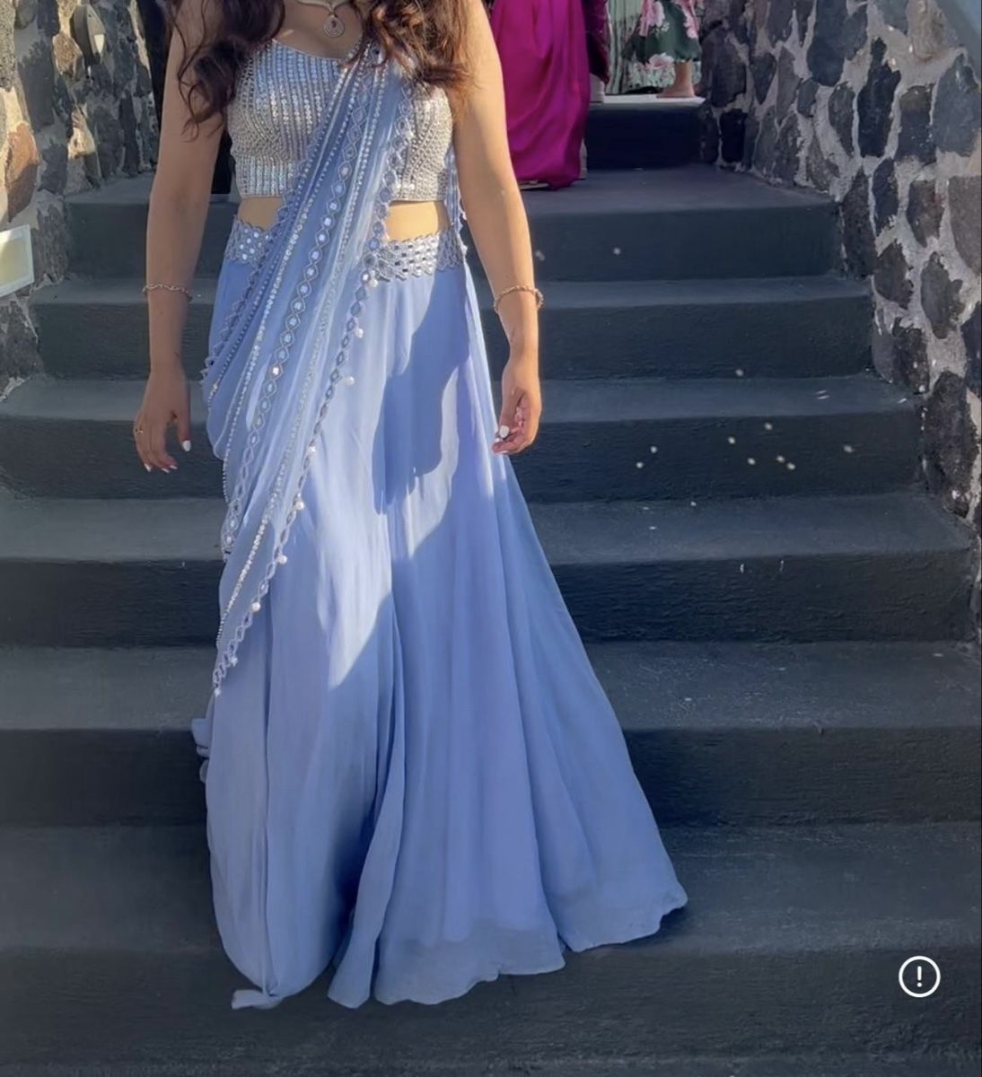 Vestiti: Elegantes blaues Kleid, Pailletten, neuwertig - indisch – Usato da Altendorf venduto da FF_26 1