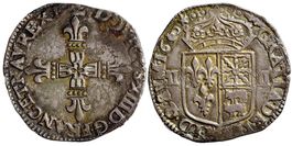 Frankreich, 1/4 Ecu de Béarn 1610