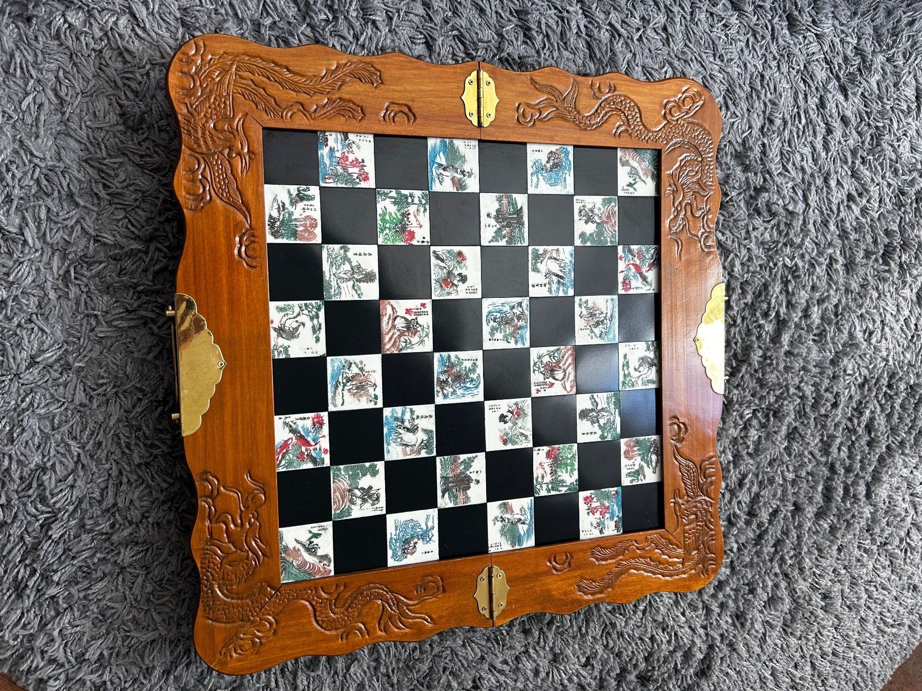 Giochi: Edles chinesisches Schachbrett/Schachfiguren – Usato da Wettswil venduto da blummar 3