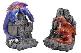 2-ER SET DRACHEN BUCHSTÜTZEN -