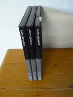 3x AGFA Gevaert Aluspule mit Band silber PEM 368