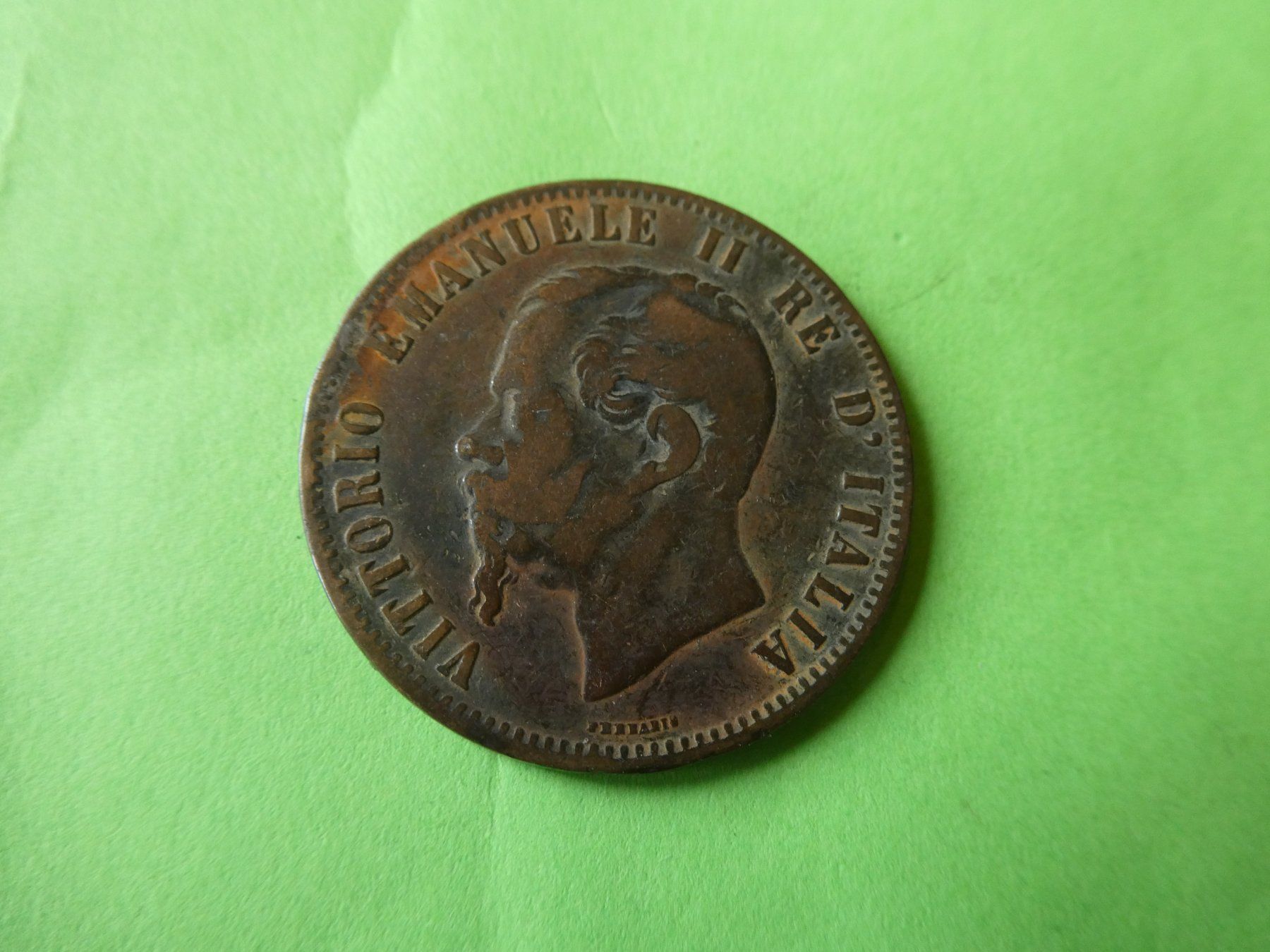 Tutti le monete: Italien 1867 H, 10 Centesimi – Usato da Hinterforst venduto da Rohusri 1