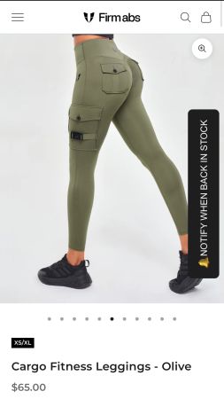 Sport leggings firm abs size m