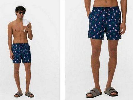 Swim Shorts Flamingo print, navy, Gr. S, NEUWERTIG!