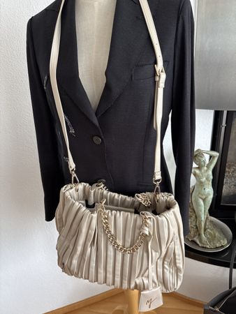 Manila Grace Handtasche, champagnerfarben