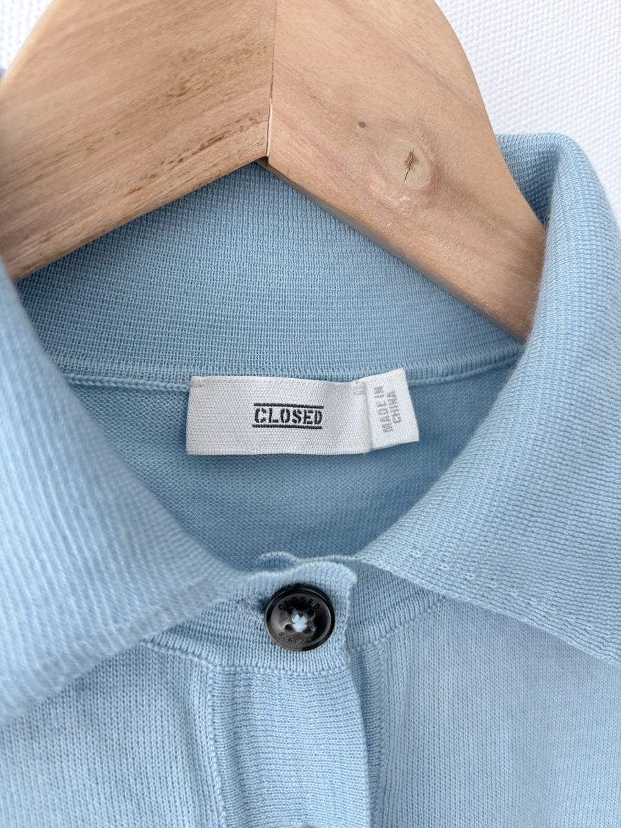 Closed Magliette Polo: CLOSED Strickjacke, hellblau, Gr. S, neuwertig! – Usato da Zürich venduto da auto-moto 5