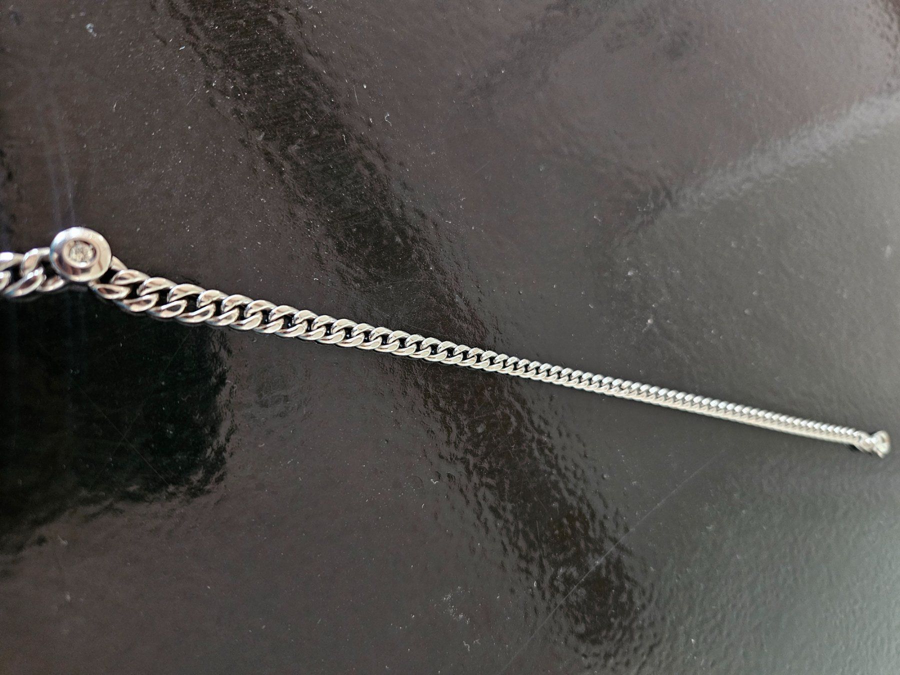 Catenine: Halskette/Collier/Kette mit 1 Brillant – Usato da Bern venduto da Alea6892 2